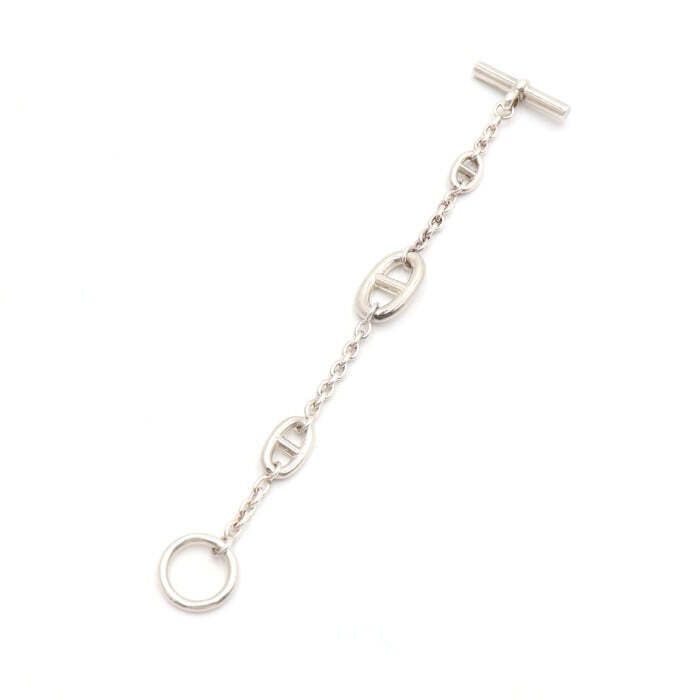 Hermes Silver Chandal Bracelet aa42959 105206371