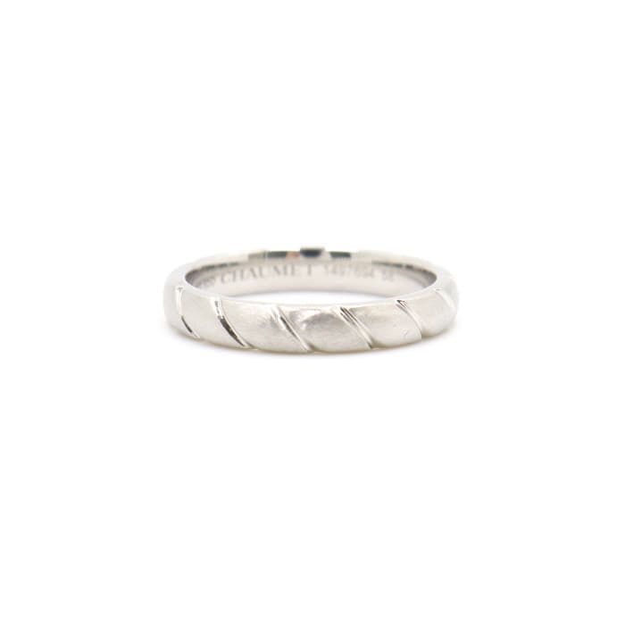 CHAUMET Platinum Torsade Wedding Band Ring 35mm 095903 105542846