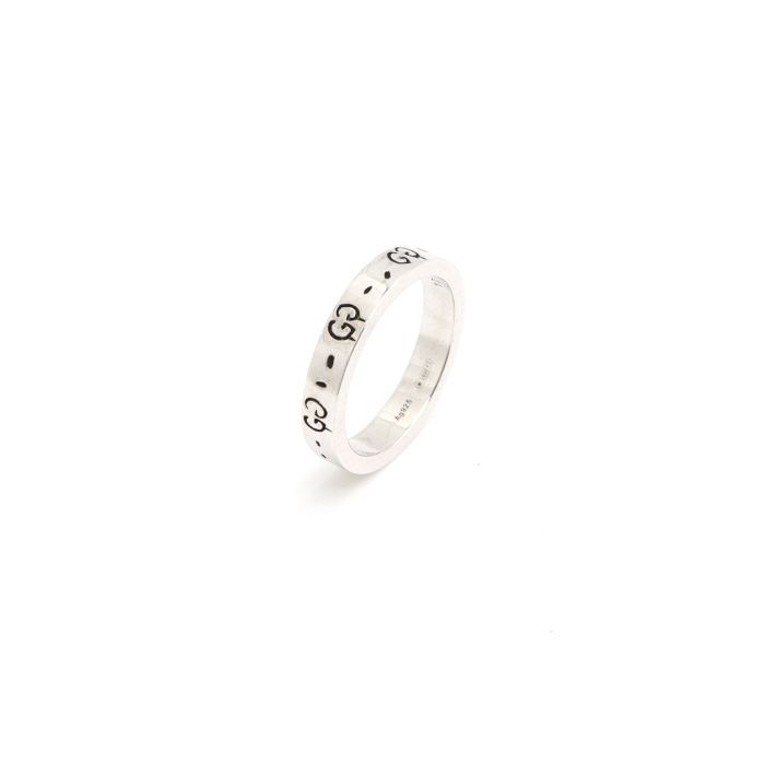 Gucci Ghost Silver Ring 6mm 477339 17 101936492