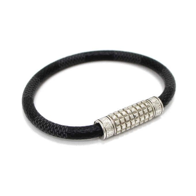 Louis Vuitton Damier Graphite Composite Men's Bracelet AA35744 67878891