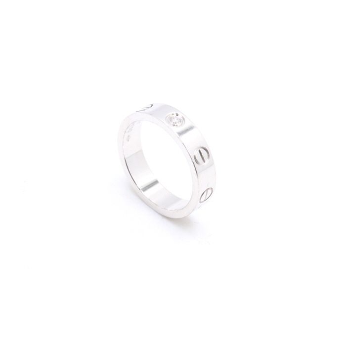 Cartier Love Ring 18K White Gold 1P Diamond Ring 7 67878868