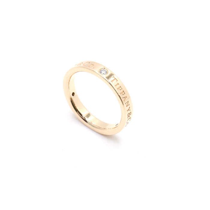 Tiffany & Co . 0.07 Carat 3P Diamond TCO 3mm Band Ring 8.5-9 67147033