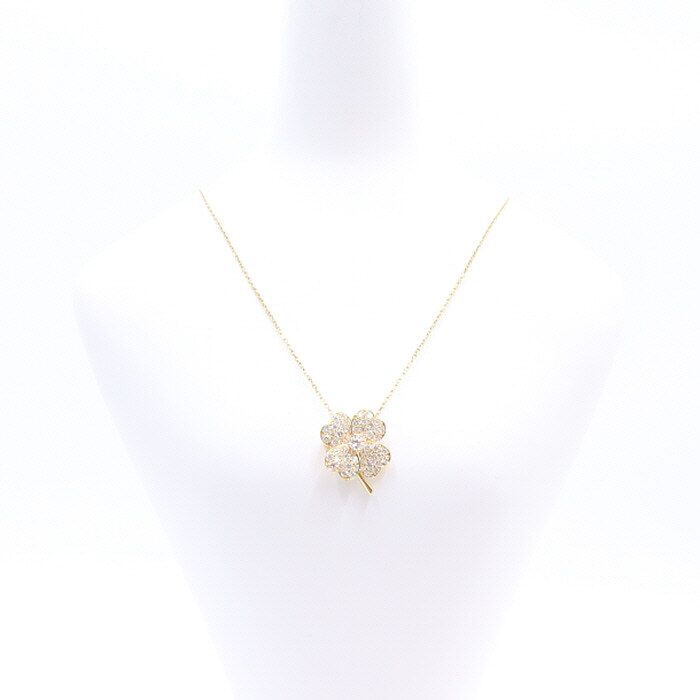 Van Cleef & Arpels 18k Yellow Gold Diamond Cosmos Medium Model Clip Pendant Necklace 20222 32024493