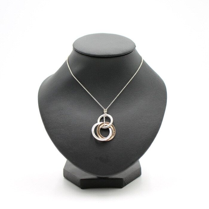 Tiffany & Co 1837 Interlocking Rubeido Circle Pendant Necklace 15417 26892660