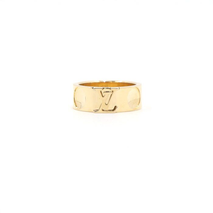 Louis Vuitton LV Empreinte Large Ring 18K Yellow Gold Q9R85L 125357301