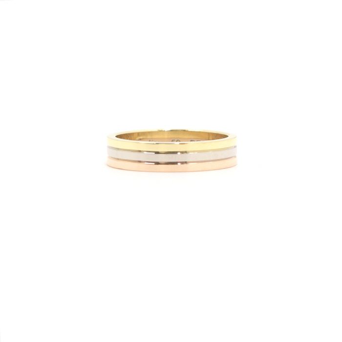 Cartier 18K Tricolor Gold Trinity 48mm Wedding Band Ring 19 131416971