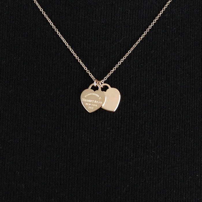 Tiffany & Co Double Heart Women's Necklace Return to Tiffany aa48795 129319906