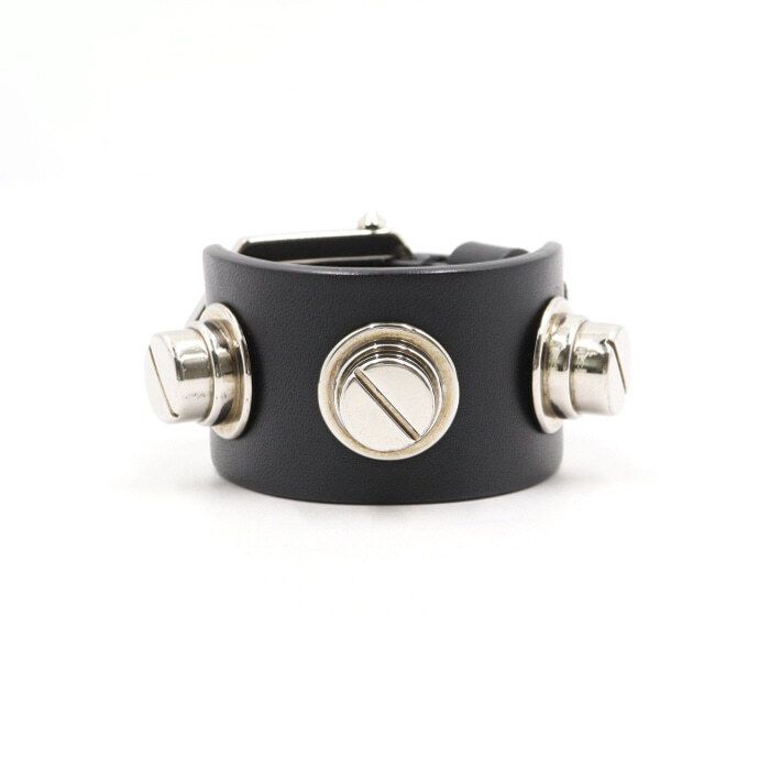 Givenchy Black Calfskin Stud Bracelet 48398 126564156