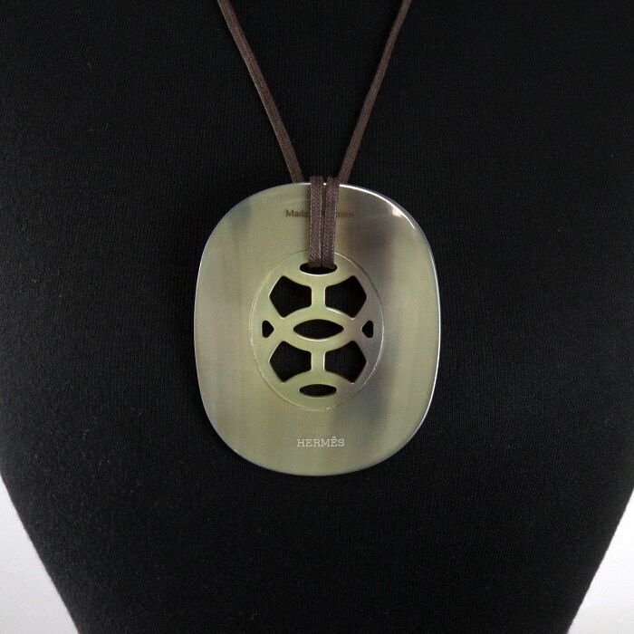Hermes Buffalo Horn GM Necklace for Women 48132 125601672
