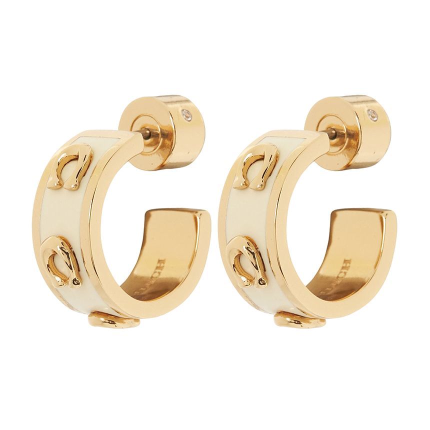 Coach Signature Women's Earrings 448375 GLD 100 132707832