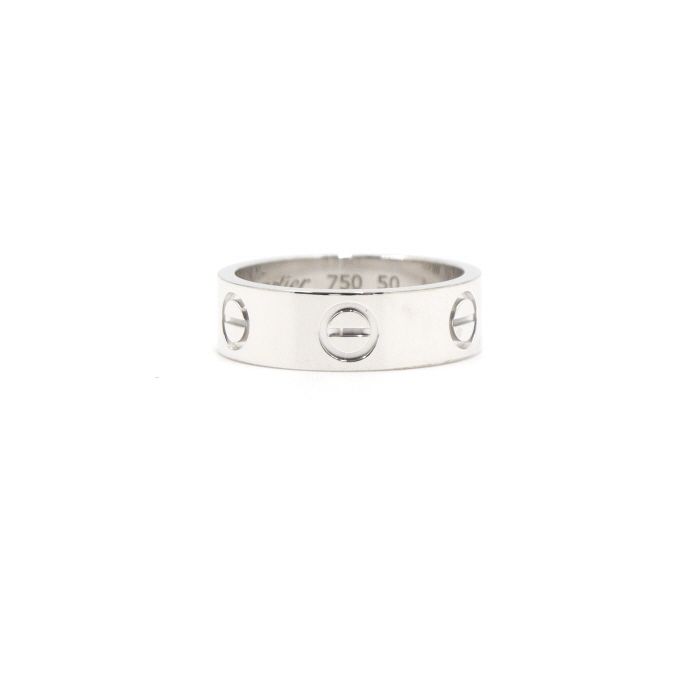 Cartier Love Ring 18K White Gold B40847 10 124783856