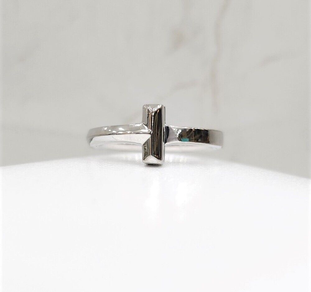Tiffany & Co 18k T1 Ring 18K White Gold Size 5 SKU 132454729