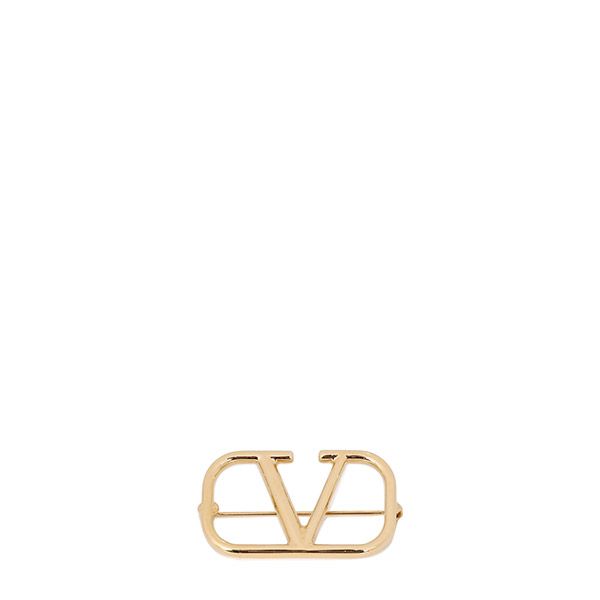 Valentino Gold V Logo Signature Brooch J0E82 MET CS4 00065 132434496