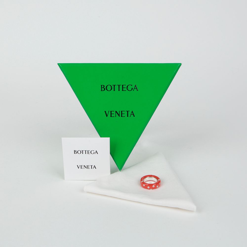Bottega Veneta Crystal Dot Ring 11 132243574