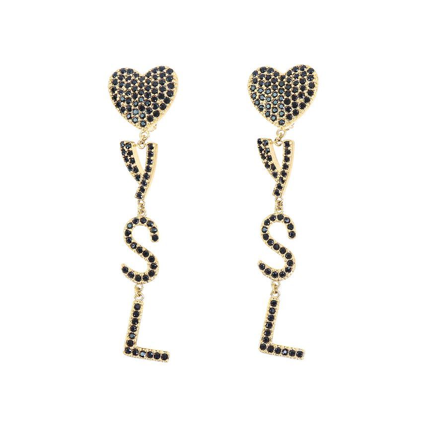 Saint Laurent Logo Crystal Earrings 584228 Y1526 8052 132356169