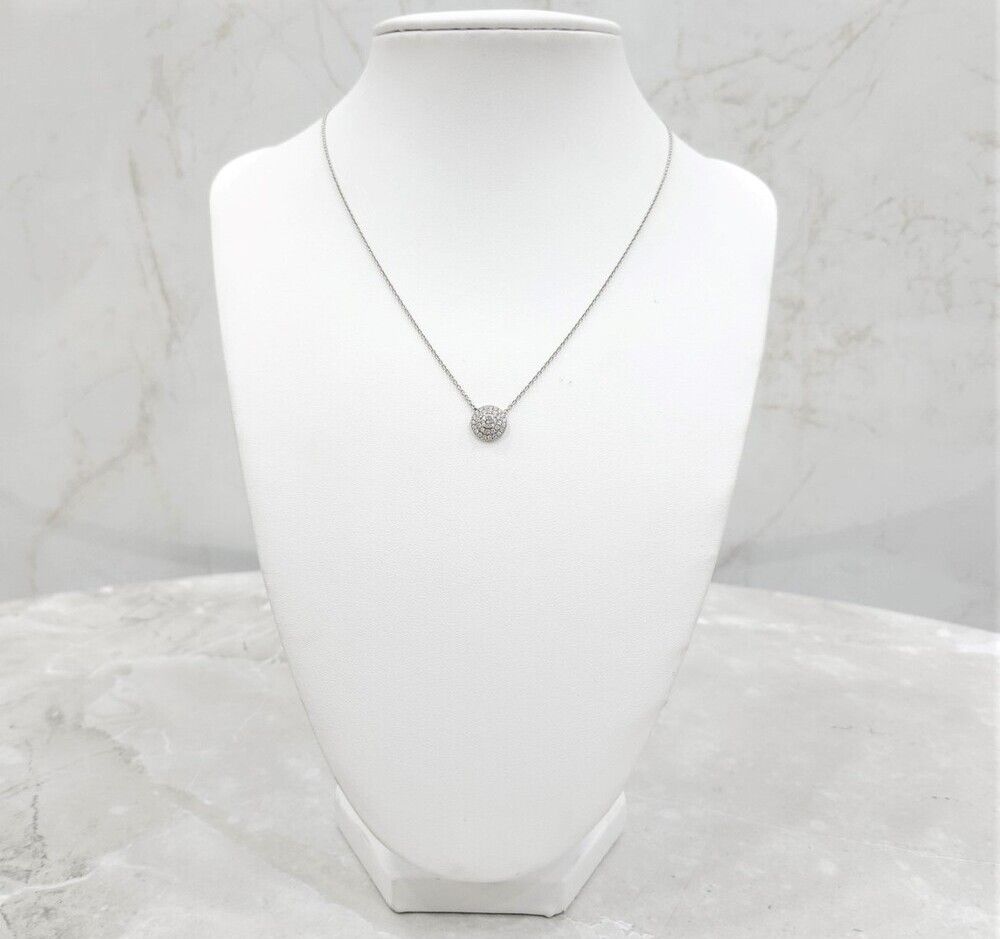 Tiffany & Co Platinum Solitaire Pendant Necklace with Diamonds SKU 132134411
