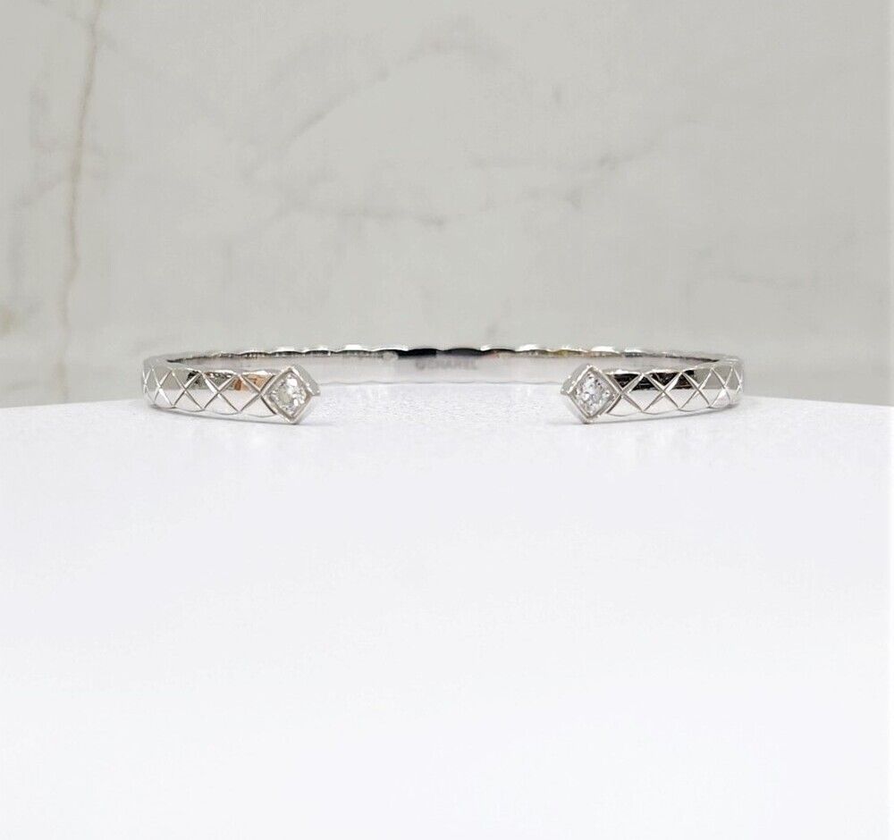 CHANEL 18k White Gold XS Diamond Bracelet (18K) SKU 132134402