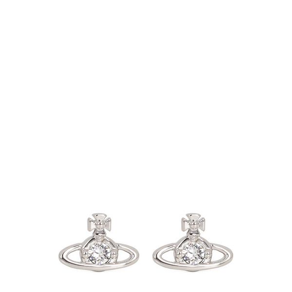 Vivienne Westwood Silver Nano Solitaire Earring 25SS 62010037 02P116 CN 00123 131426228