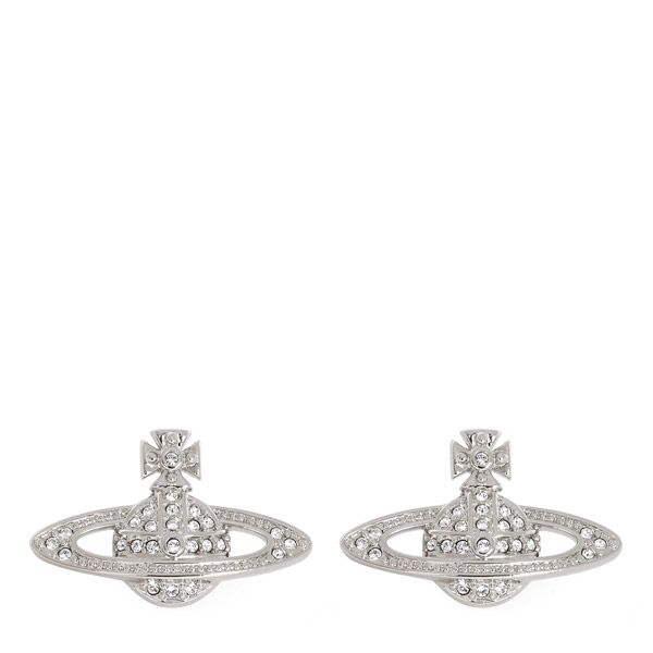 Vivienne Westwood Silver Mini Bath Relief Earrings 75156348