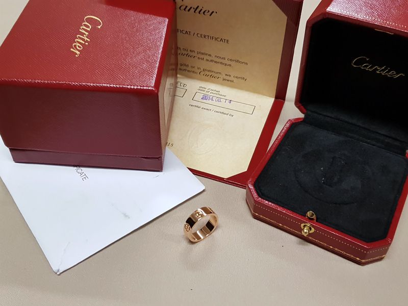 Cartier Pink Gold 18K Love Ring 50 131394200