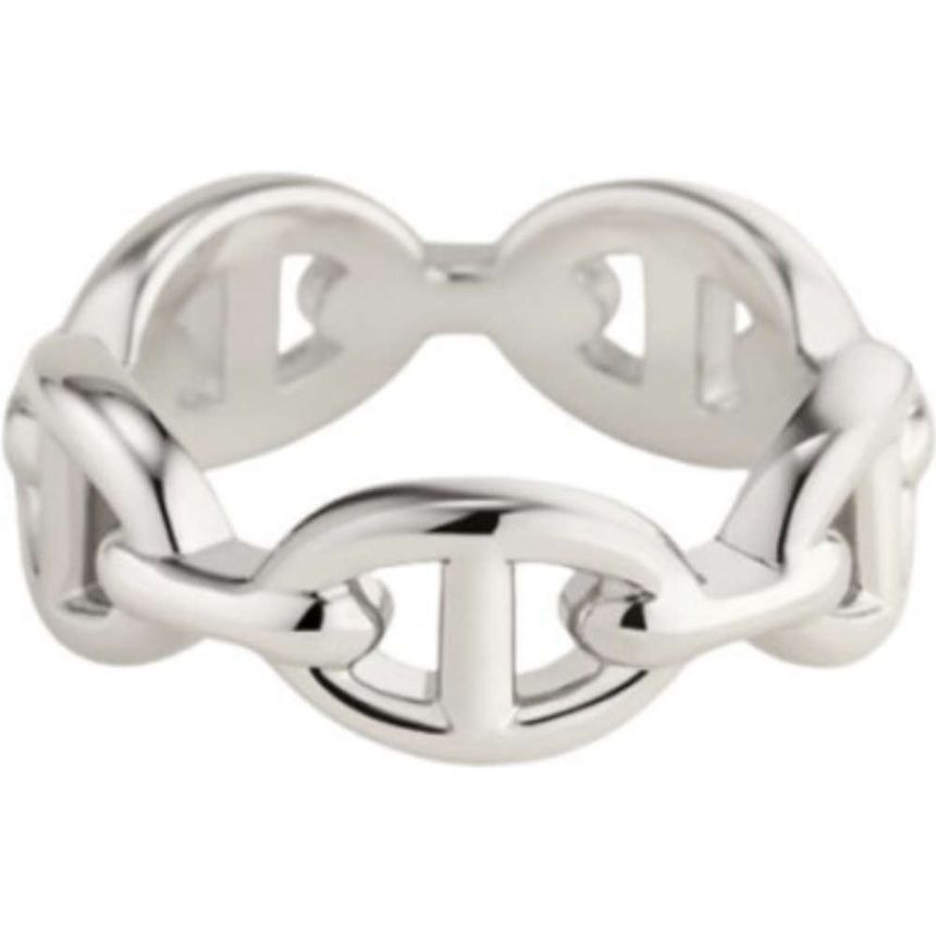 Hermes Small Chandal Ring H109507B000 Sterling Silver 131343613