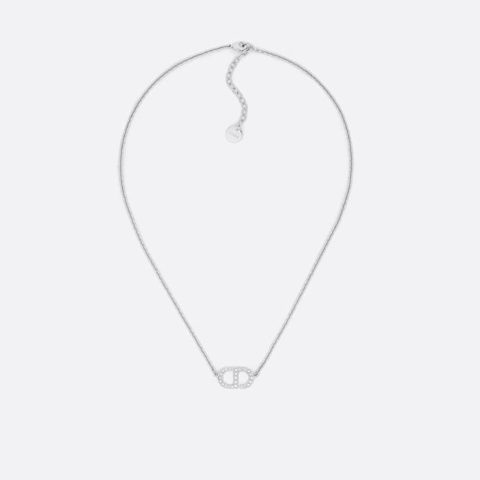 Dior Petit CD Necklace Silver White N2241WOMCY D001 131222819