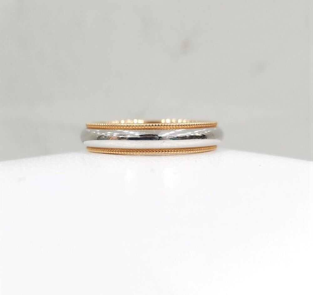 Tiffany & Co Milgrain Platinum Ring Size 6.5 SKU 6.5 131109127