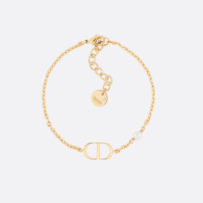 Dior Petit CD Bracelet Gold White B1310PTCRS D301 131222829