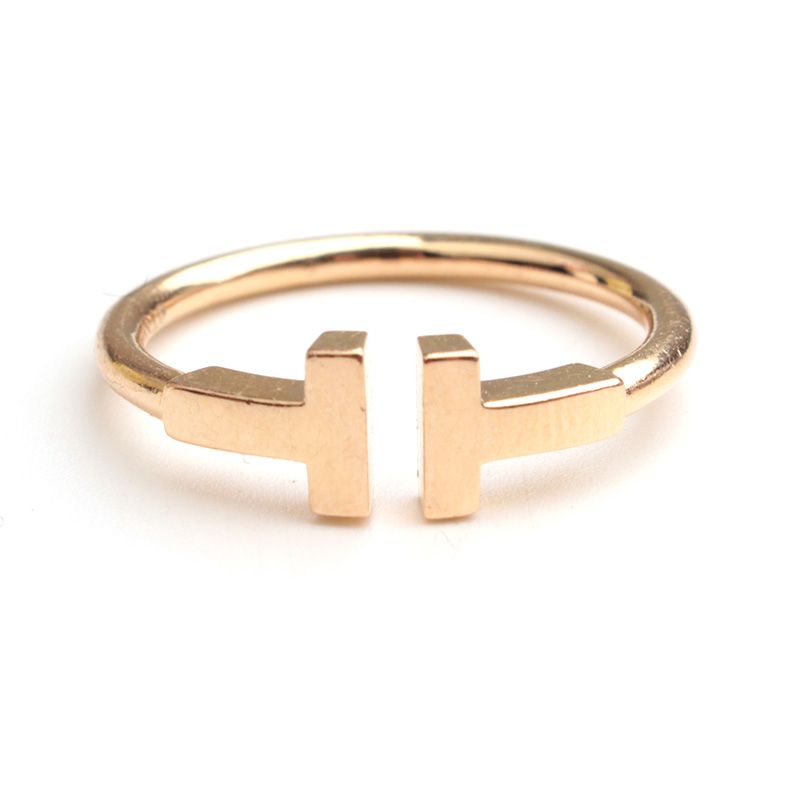 Tiffany & Co T Wire 750 Rose Gold Ring 13 130863009