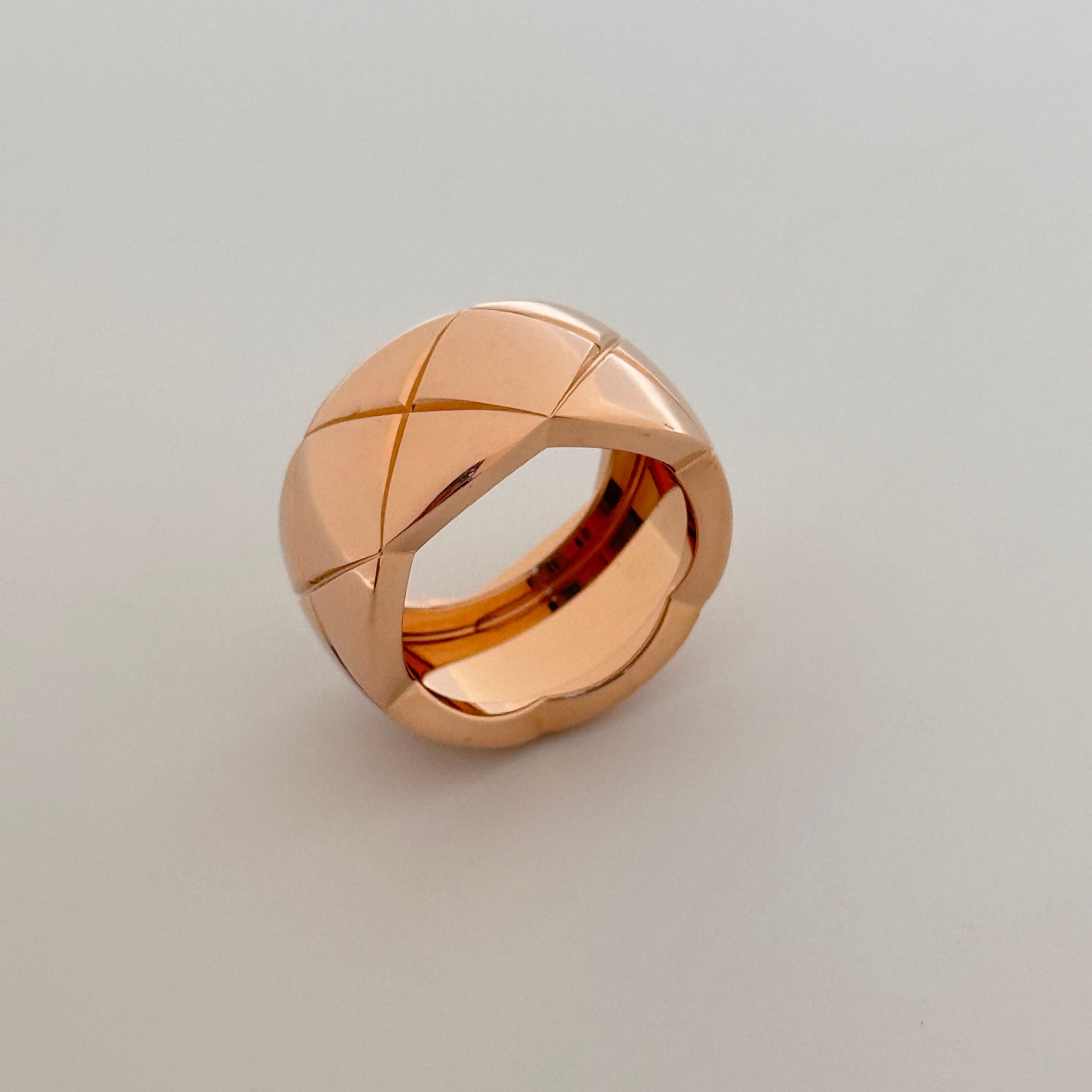 CHANEL Coco Crush Large Ring Beige Gold 51 130685849