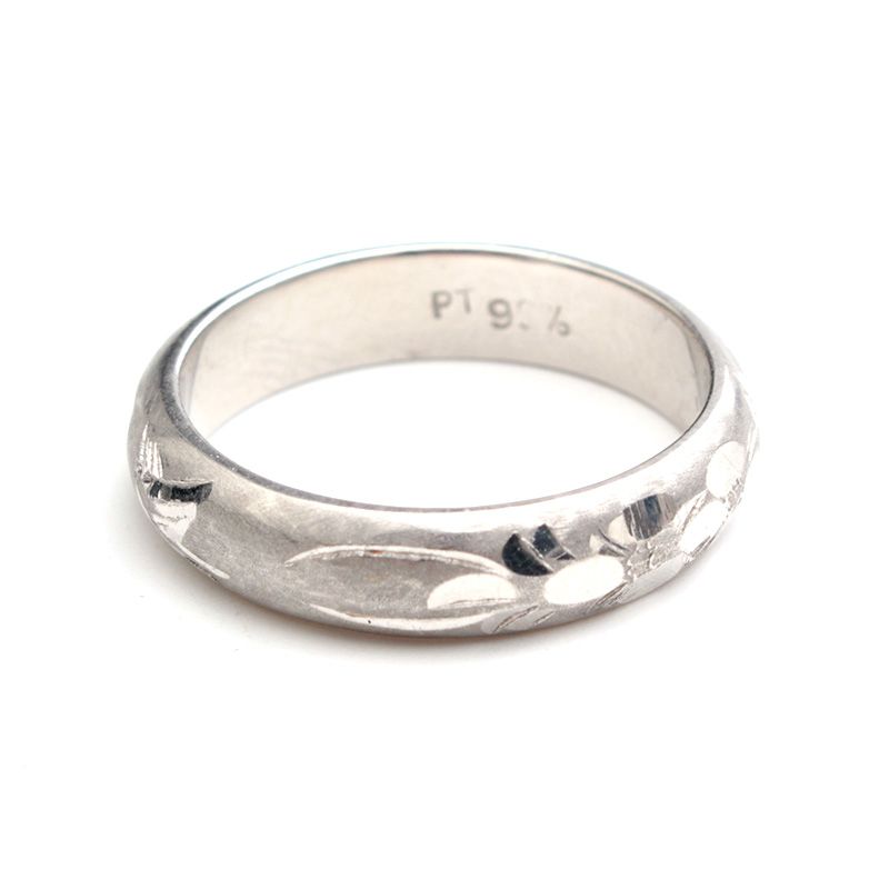 Other Brand Platinum Floral Ring 14 130781971