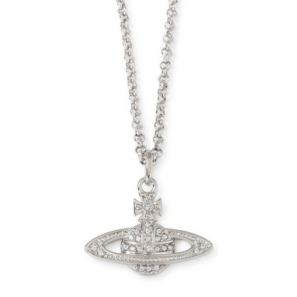 Vivienne Westwood Silver Mini Bath Relief Necklace 78473454
