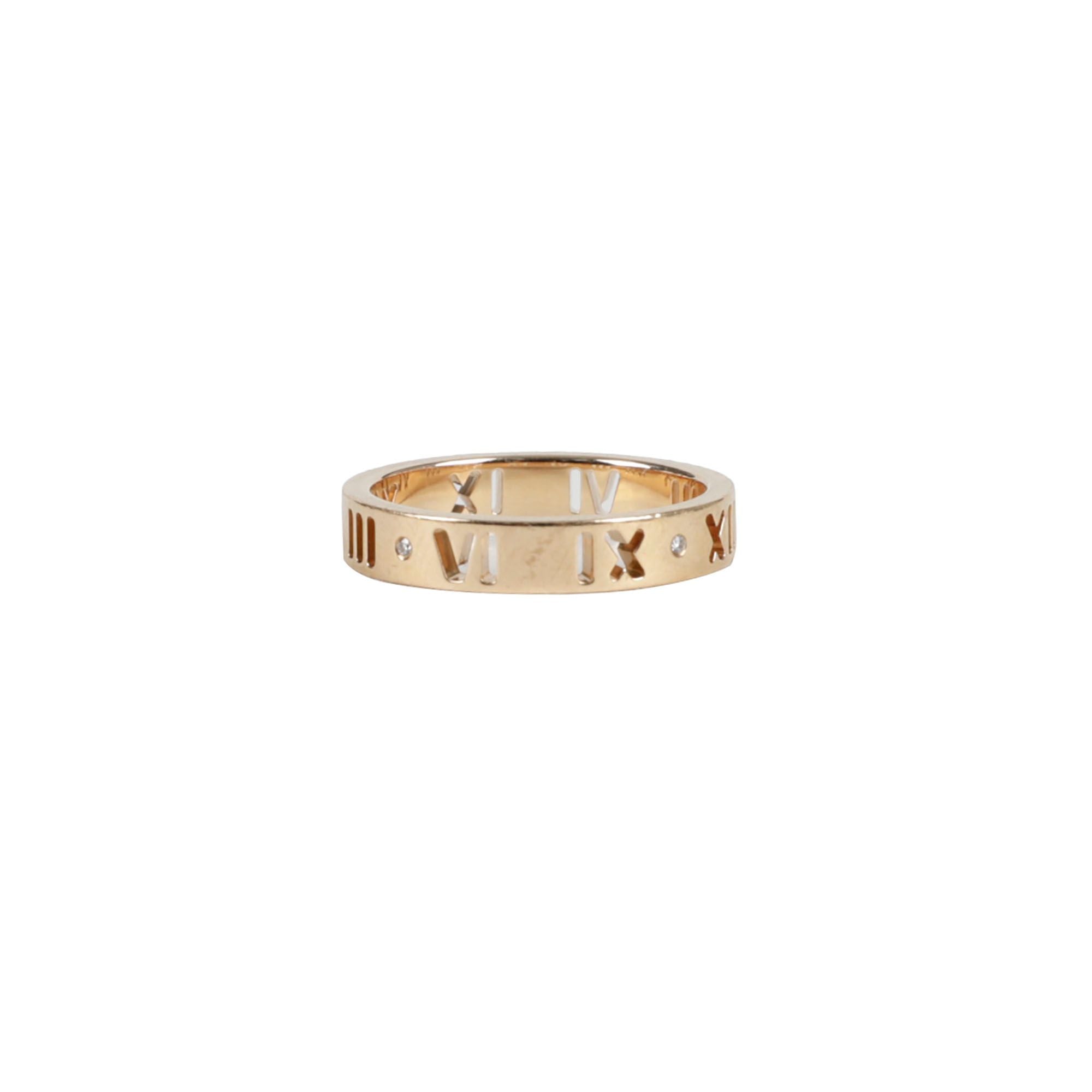 Tiffany & Co Atlas 4P Diamond Ring Size 11 129086121