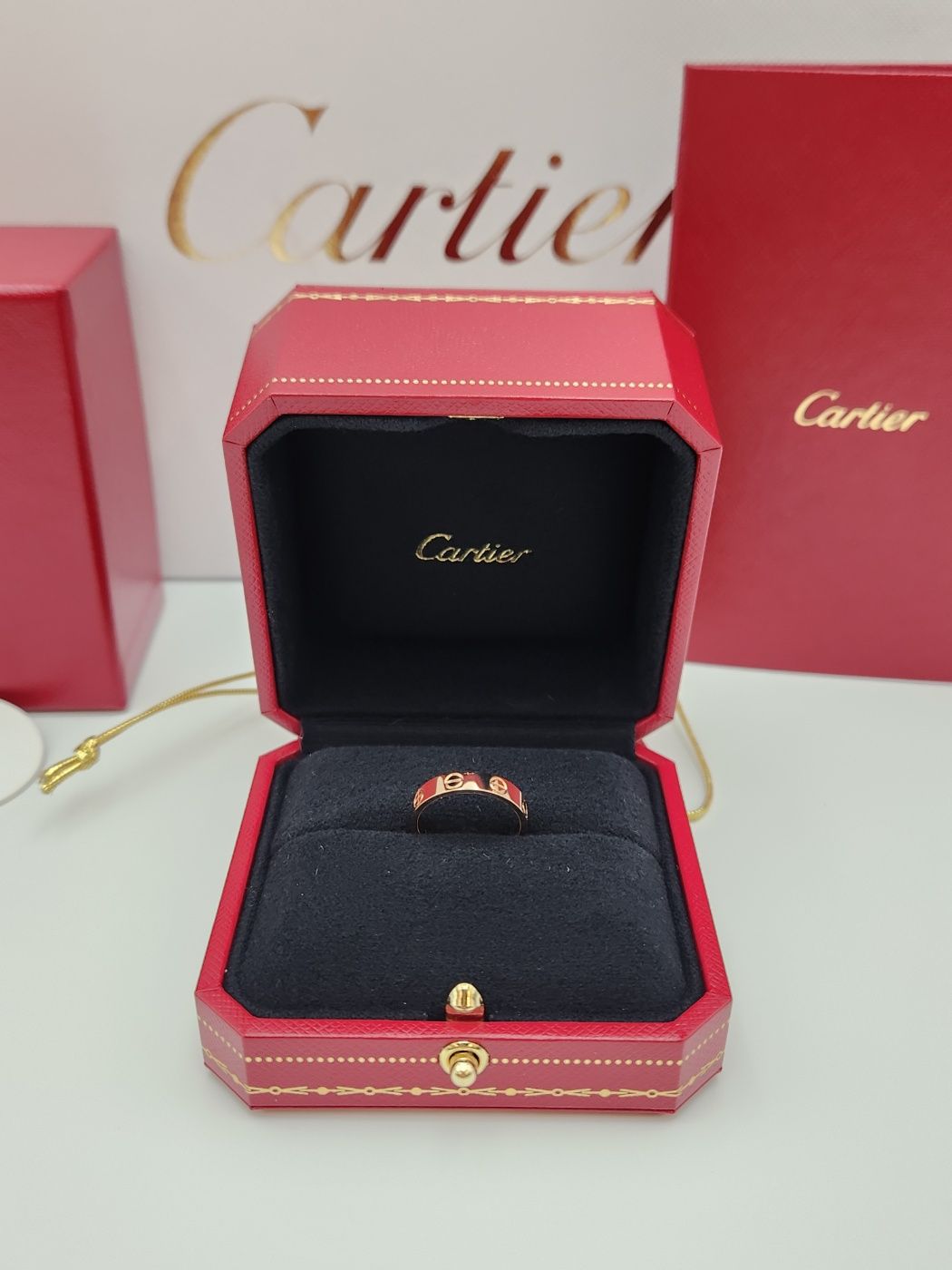Cartier Love Ring Small Pink Gold 2023 B4085 130774100
