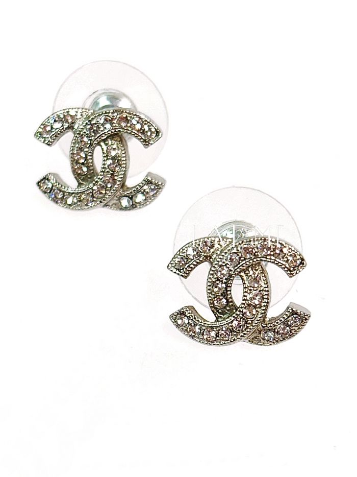 CHANEL CC Logo Earrings (Silver) A88429 130701809