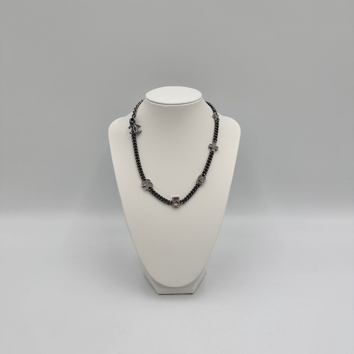 CHANEL Vintage Diamond Necklace 124384643