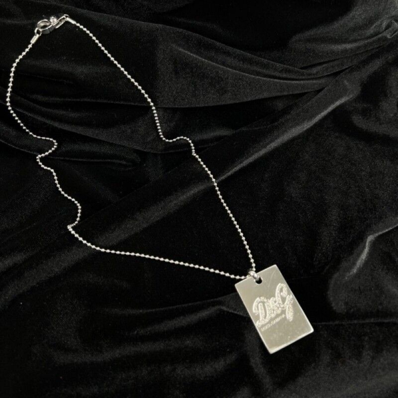 Dolce & Gabbana DOLCE&GABBANA DG Stone Silver Necklace 64904453