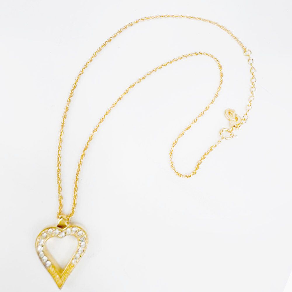 Dior Cubic Heart Pendant Necklace 64531015