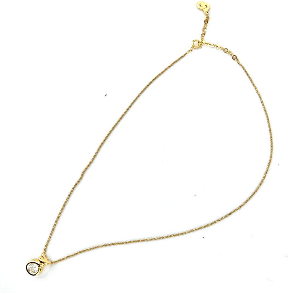 Dior CHRISTIAN Cubic Pendant Necklace 64531845
