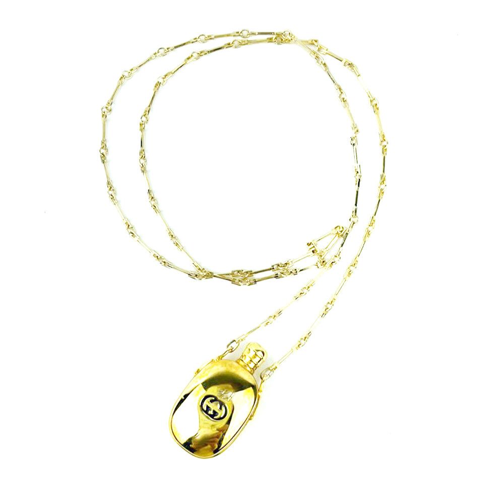 Gucci Vintage Perfume Bottle Long Necklace 63851354