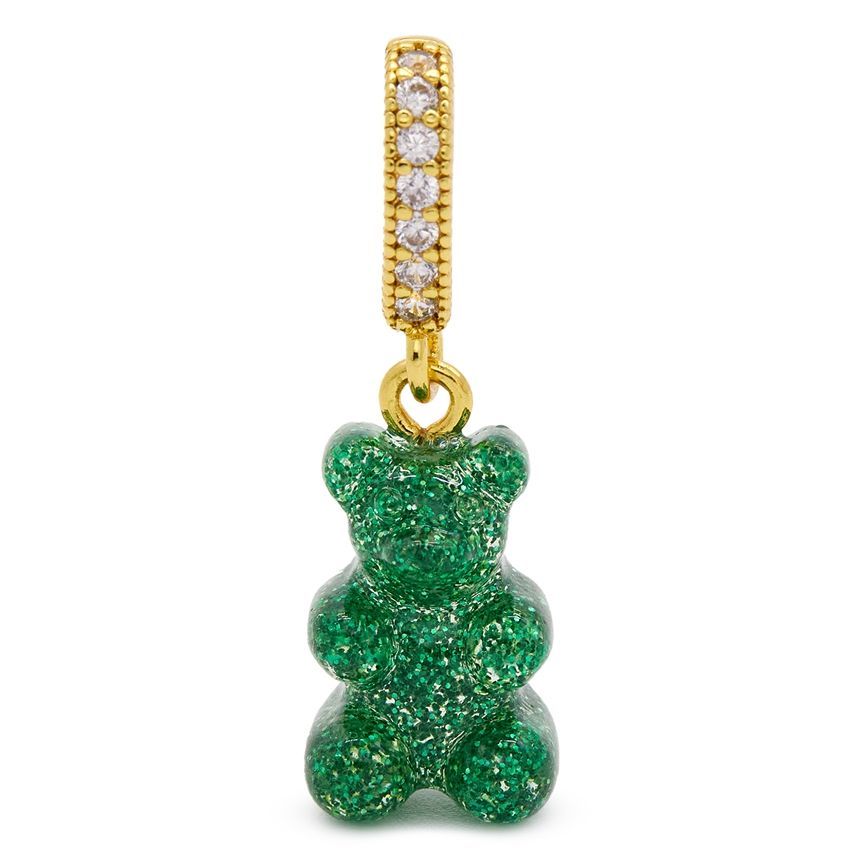 Crystal Haze Jewelry Nostalgia Bear Pave Pendant Gold Green Haze 128915487