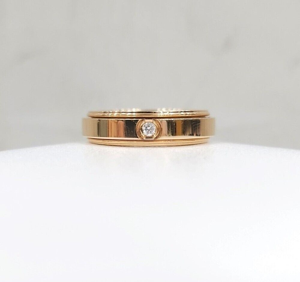 Piaget Diamond Pave Ring in 18K Rose Gold Size 49 G34P7M00 128747539