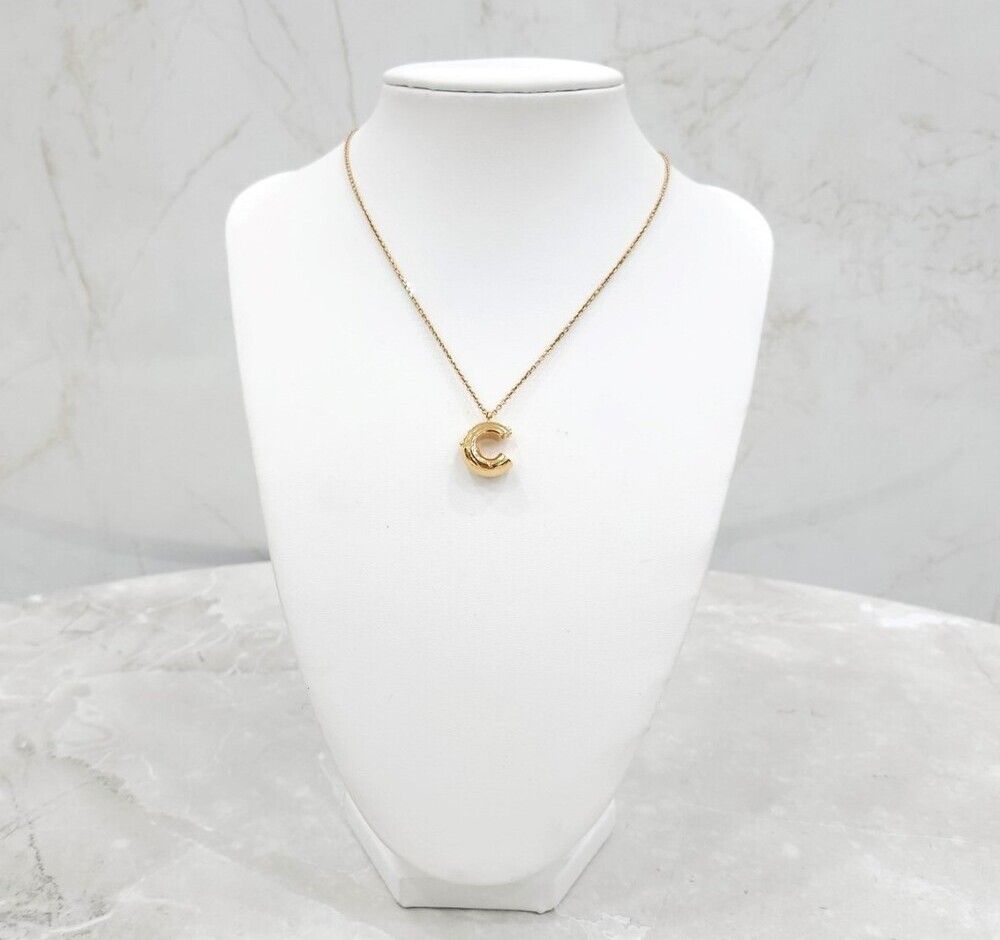 Louis Vuitton Gold Initial Pendant Necklace - New Item SKU123 128747506