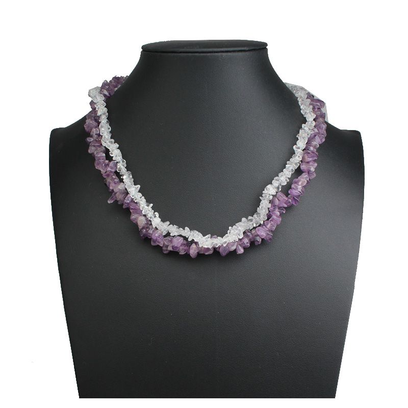 Other Brand Two-Tone Quartz Necklace 128616688