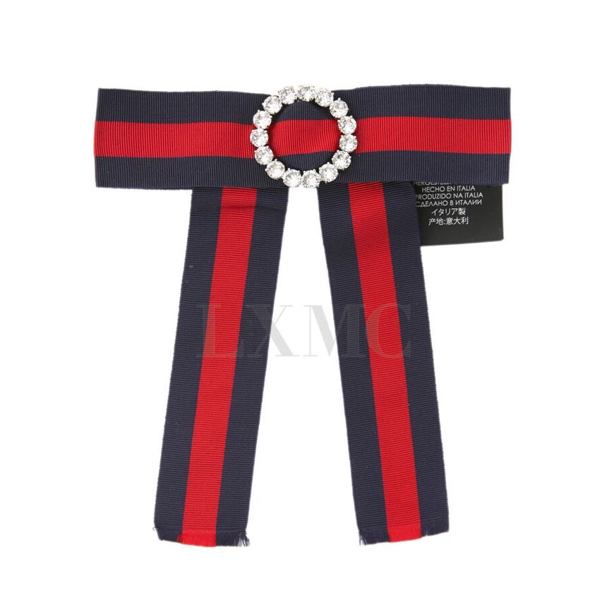 Gucci Grosgrain Bow Brooch With Tri-Color Ribbon 128685830