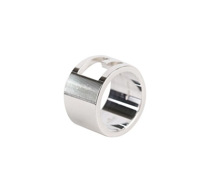Gucci Silver Logo Ring Size 16 12MM 7219980388 75683777