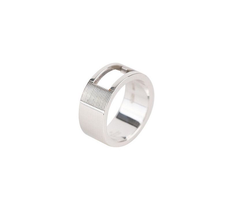 Gucci Silver Logo Ring Size 11 8MM 7219979579 75683792