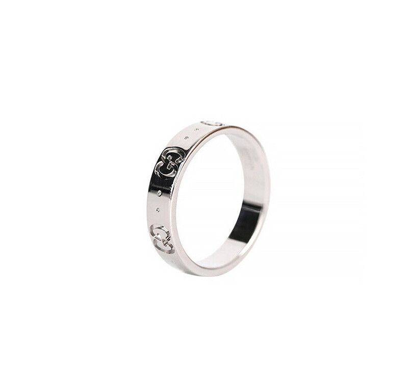 Gucci Icon Ring 18K White Gold 9mm 4MM 7241822820 75683702