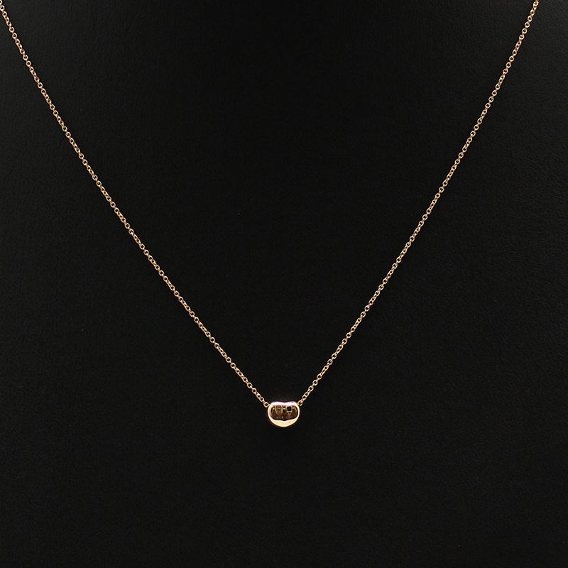 Tiffany & Co Elsa Peretti 18K Pink Rose Gold 7MM Open Design Necklace 60957339 128374916