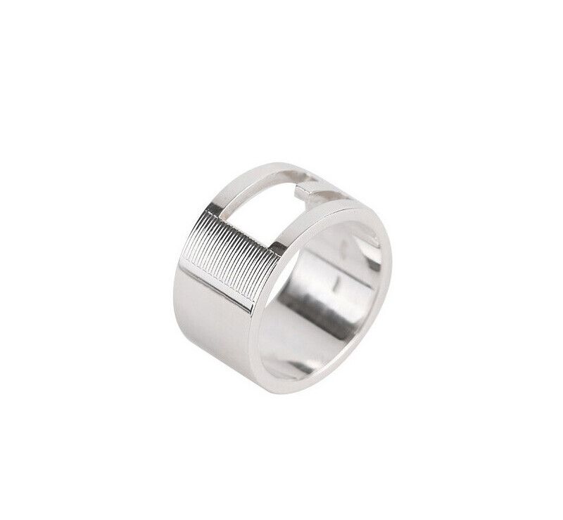 Gucci Silver Logo Ring Size 14 12mm 7241927280 75876179